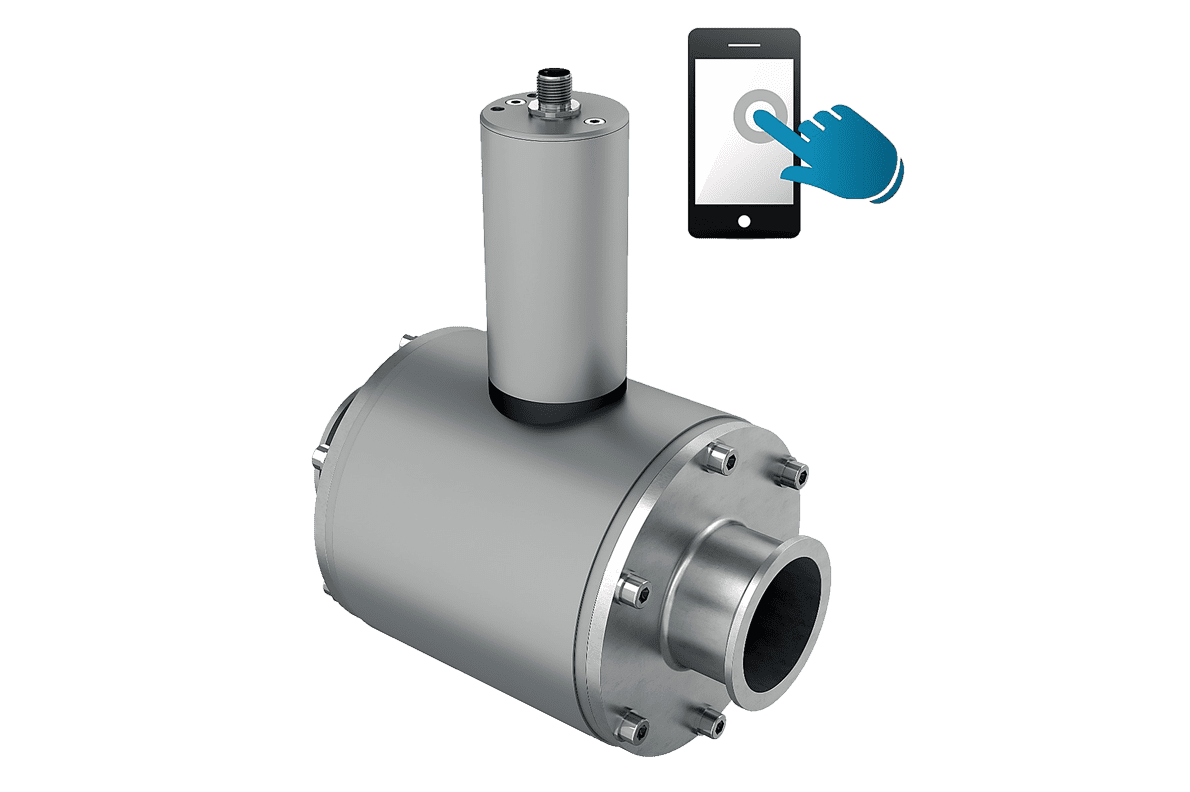 Magnetisch induktiver Durchflussmesser MDH 600 mit Bluetooth für Industrie