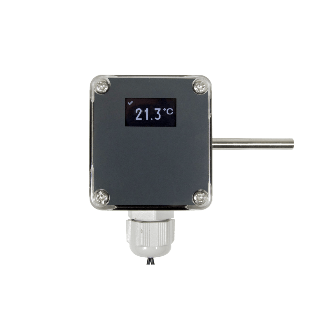 Widerstandsthermometer WTR 190 als Raumfühler mit Anzeige