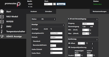 Software zur Programmierung von UDA 55, WTR mit DMU, MUFG mit DMU, WTR 6XX